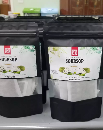 herbal tea cup leaves