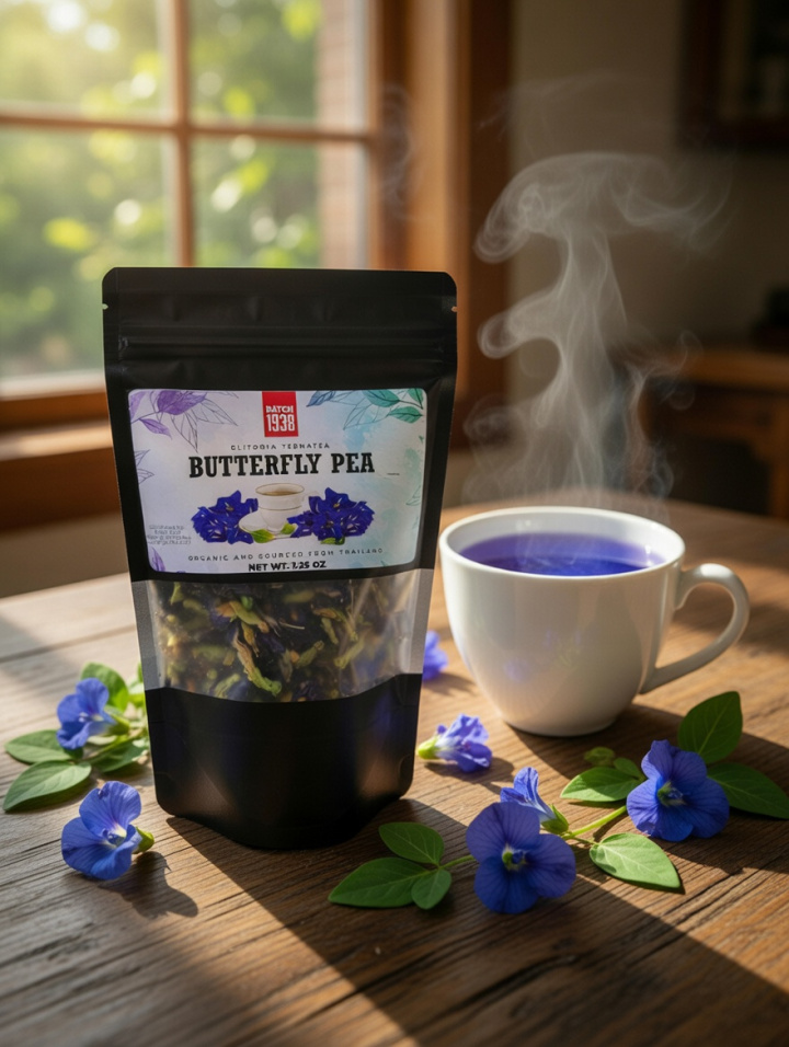 herbal tea leaves cup